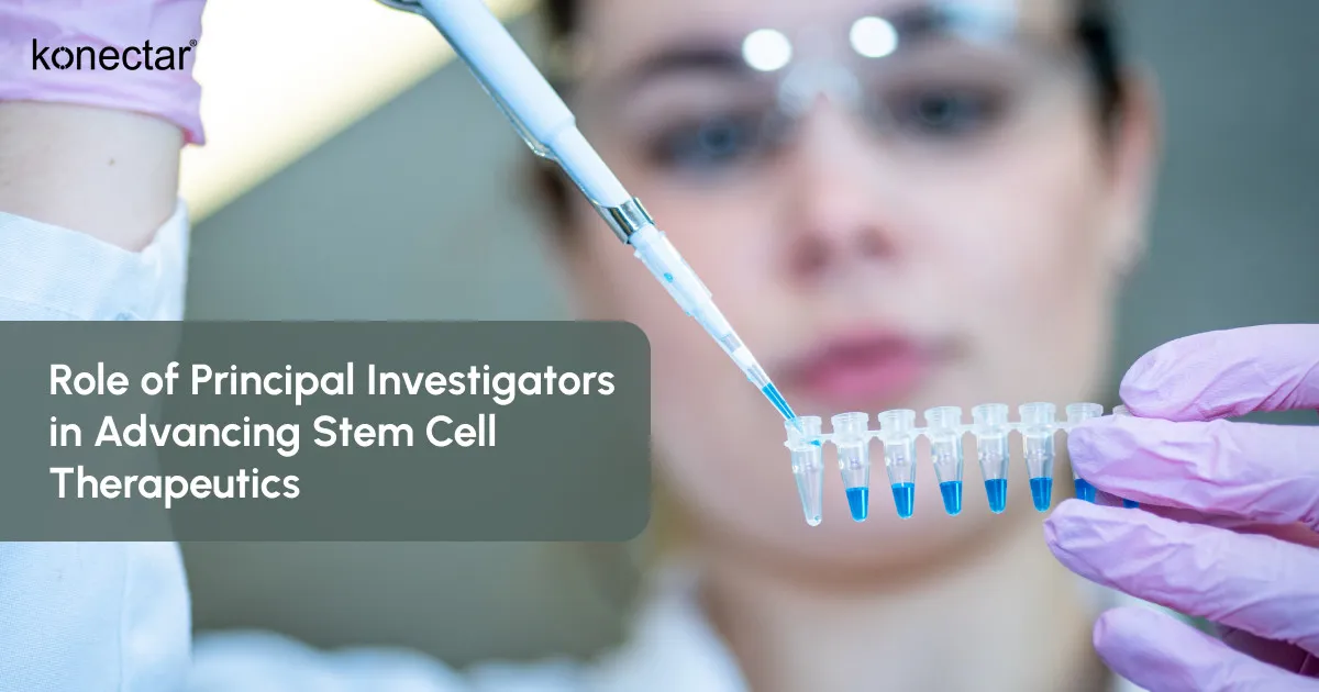 Role of Principal Investigators in Advancing Stem Cell Therapeutics